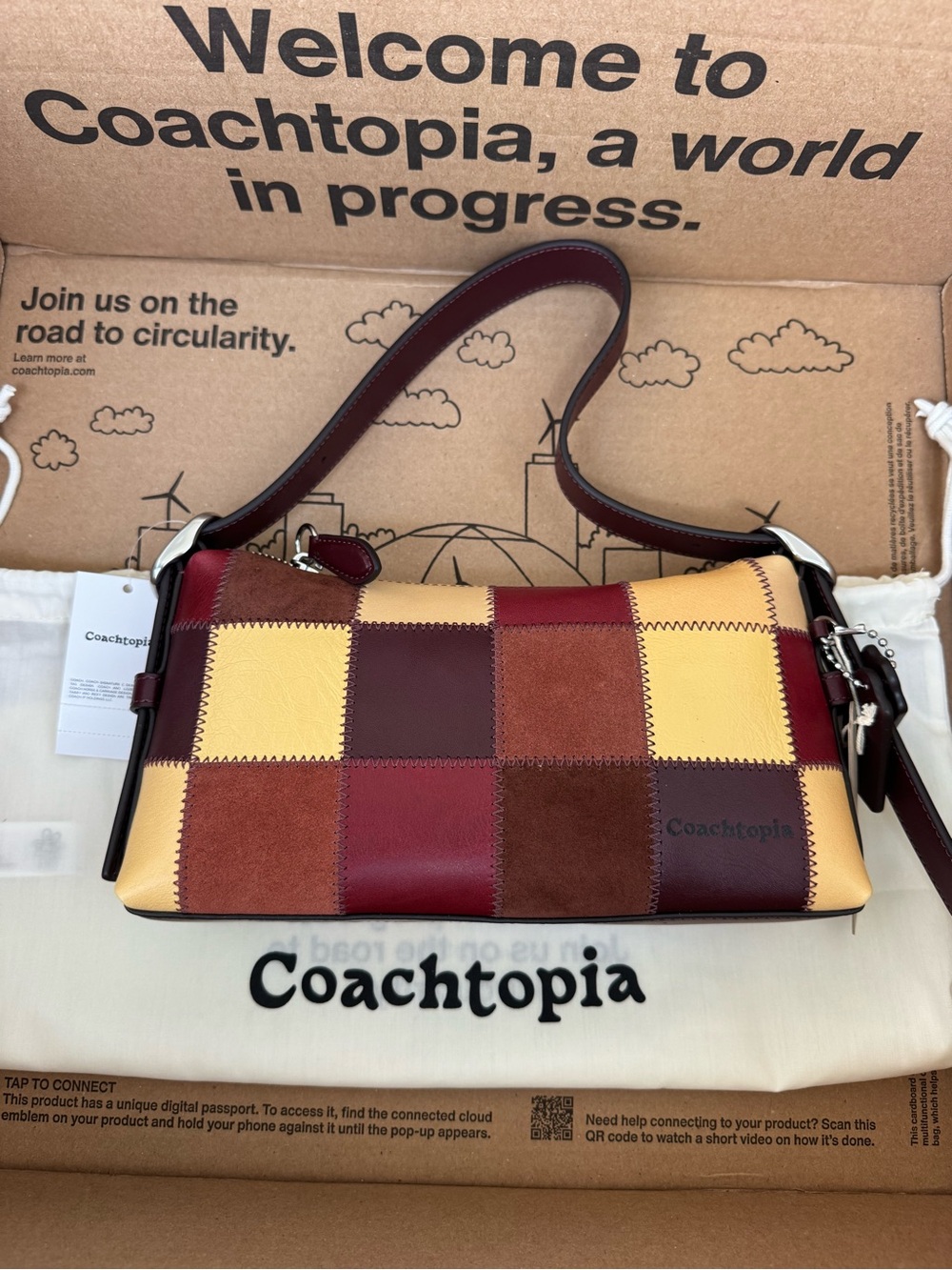 NWT Red/Orange Alter/Ego Small Slouchy Shoulder Bag